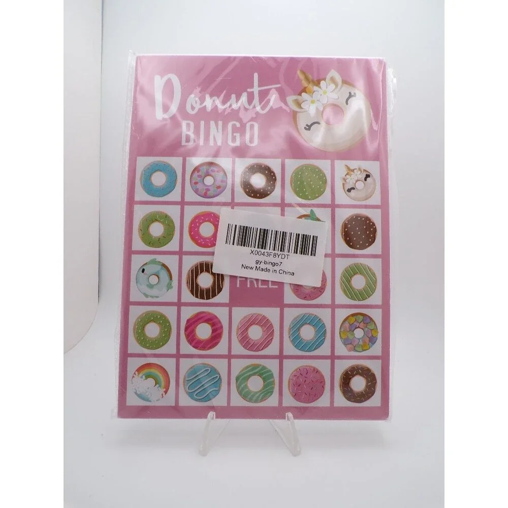Ravensburger Donut BINGO Pink Donut-Themed Bingo Card Sealed gy-bingo7